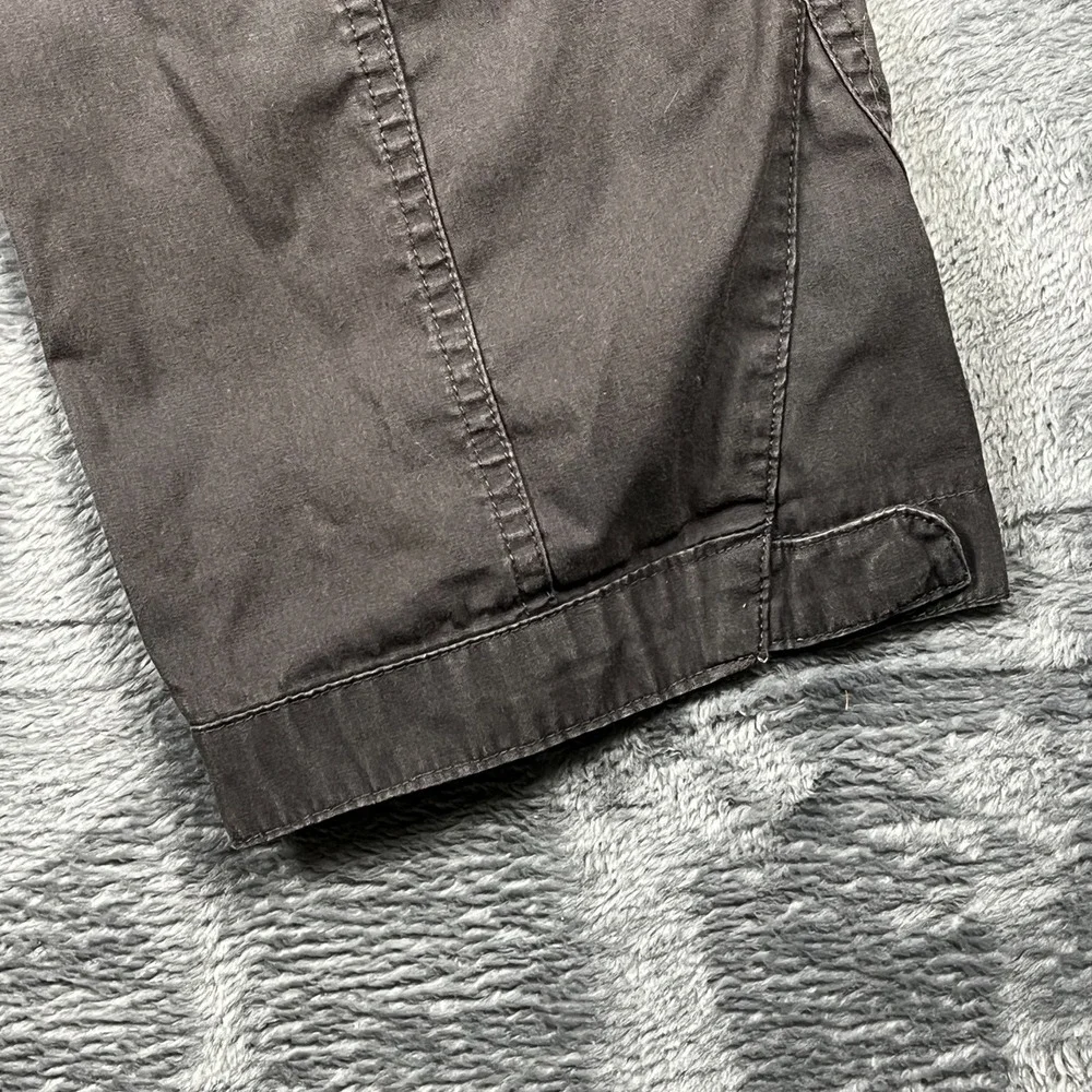 Forclaz Pants Mens 32X31 Black Roll Up Ripstop Outdoor Hiking Cargo Pockets